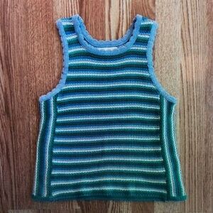 Striped Knit Tank Top